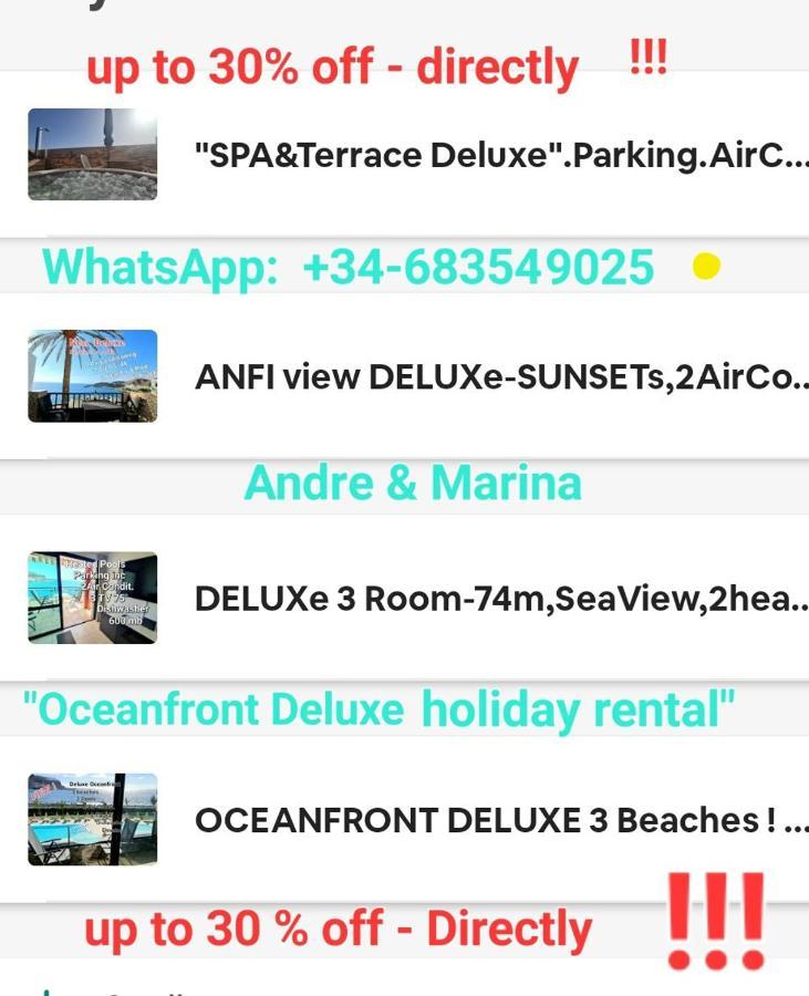 Oceanfront Deluxe-45M,Heated Pools,2Aircondition, 2Tv-65",Dishwasher,600Mb,Lift,Amadores View ! Playa Del Cura  Kültér fotó